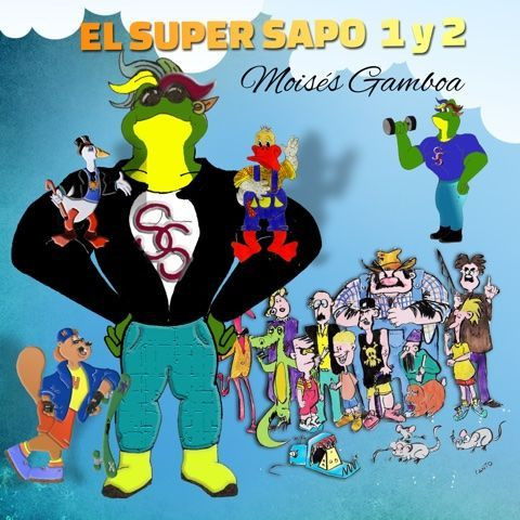 CD del titulo EL SUPER SAPO 1 y 2 con historias y cantos infantiles de Moises Gamboa un clasico para tus hijos ahora 2 en 1 Nueva version re-masterizada de 2 discos de El Super Sapo con Moises Gamboa, al comprar descargas un ZIP con 16 audios.
