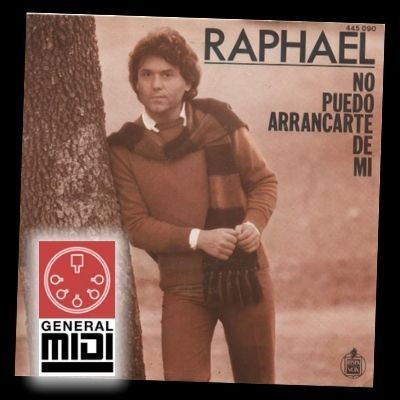 midi NO PUEDO ARRANCARTE DE MI con Raphael de sus exitos (con linea melodica) Realizamos este tema en formato MIDI, escucha el demo si lo ves disponible y/o al pagar descarga el tema completo de este tema en formato GM.
