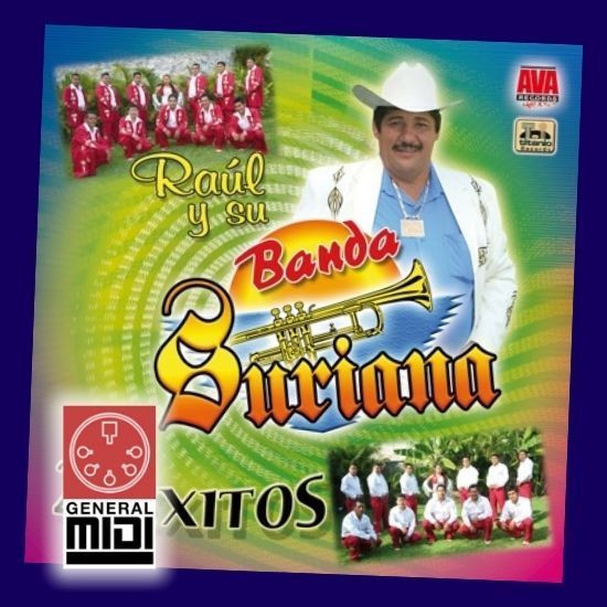 midi EL BAILE PA-TRAS con la banda Suriana de sus exitos (con linea) 