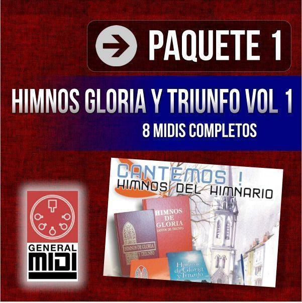 PAQUETE 1 de Himnos de Gloria y Triunfo contiene 8 midis mira los titulos en la descripción Compra este paquete de 8 midis del himnario de Gloria y Triunfo, midis completos, escucha los demos y mira los titulos que descargas al pagar.
