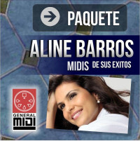 PAQ de 8 MIDIS completos de ALINE BARROS de sus éxitos (algunos con linea)