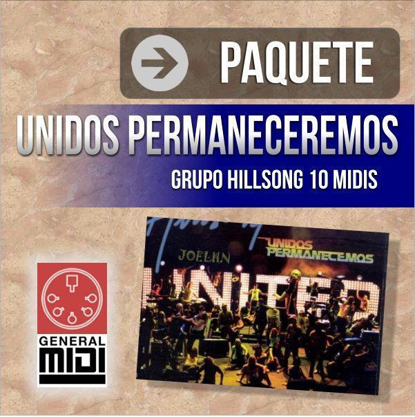 PAQ de HILLSONG contiene 10 midis del album Unidos Permaneceremos (UNITED STAND) Excelente paquete de 10 midis del grupo Hillsong, mira la lista de los temas incluidos en el paquete, es del album Unidos Permaneceremos, en formato MIDI, descarga el archivo ZIP que contiene los midis completos al pagar.
