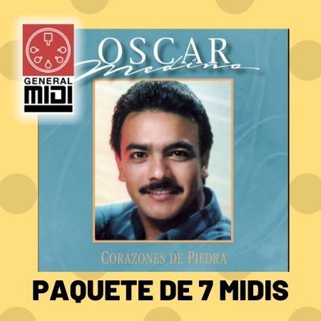 PAQUETE DE 7 MIDIS DE OSCAR MEDINA de sus Exitos Cristianos Un paquete de 7 midis completos de los exitos del cantante Oscar Medina, escucha los previos de cada cancion y descarga el archivo ZIP que contiene estos midis cuando completes y pagues tu orden. 
