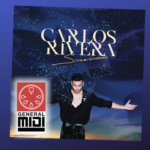 midi del tema SINCERÁNDOME de Carlos Rivera (con linea melodica) 
