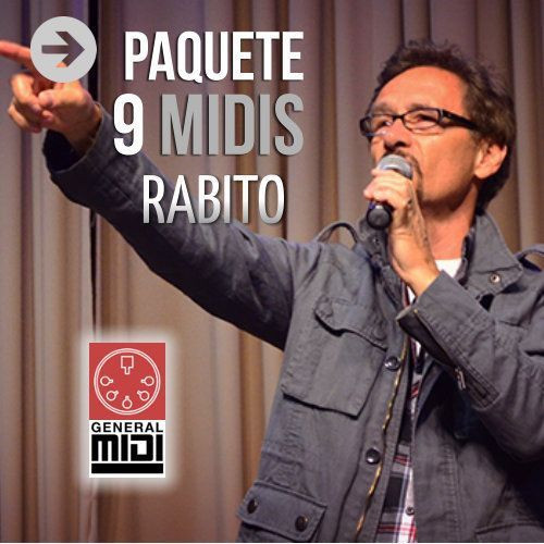 PAQ de RABITO con 9 de sus exitos en formato MIDI - ver detalles 9 de los mejores exitos de RABITO, ahora en formato MIDI, escucha el demo de cada cancion y al comprar el paquete descarga todos completos. 
