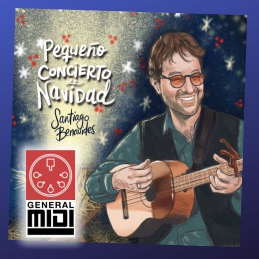 midi del tema PAPÁ NOEL con Santiago Benavides (tema navideño) con linea melodica 