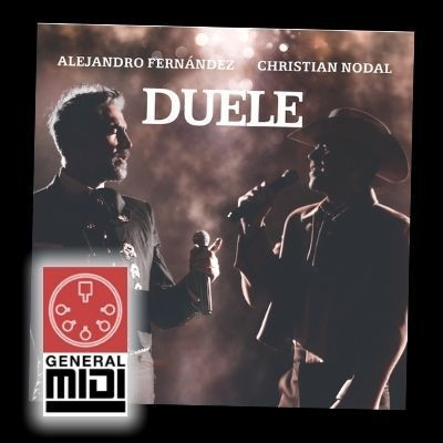midi del tema DUELE con Cristian Nodal y Alejandro Fernandez (con linea melódica) 