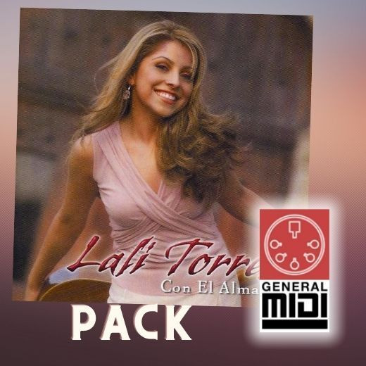 Pack de LALI TORRES en formato GM1 con 6 midis de sus exitos 