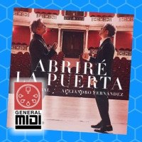 midi ABRIRÉ LA PUERTA con David Bisbal y Alejandro Fernández (con linea melodica)